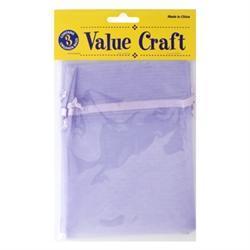 AussieSuperStore Party Essentials Organza Bag Small Lavender Organza Bag Small Lavender | Gift Bags | Christmas Gift Bags 9331468002024 VCSB17-LV